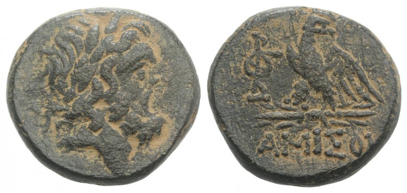 Pontos, Amisos, time of Mithradates VI, c. 85-65 BC. Æ (20mm, 8.35g, 12h). Laure...
