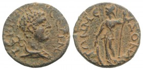 Pisidia, Termessos. Pseudo-autonomous issue, c. 3rd century AD. Æ (24mm, 9.76g, 12h). Bare-headed and draped bust of Hermes r., caduceus over shoulder...