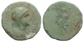 Kings of Commagene, Iotape (AD 38-72). Æ Tetrachalkon (21mm, 4.32g, 12h). Anemourion. Diademed and draped bust r. R/ Apollo standing l., holding branc...