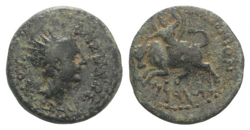 Seleucid Kings, Antiochos IV (175-164 BC). Æ (17mm, 2.98g, 1h). Tyre. Radiate an...