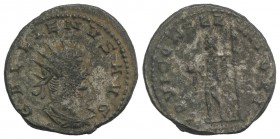 Gallienus (253-268). Antoninianus (21mm, 3.42g, 12h). Antioch, 266-9. Radiate and draped bust r. R/ Jupiter standing r., holding globe and sceptre. RI...