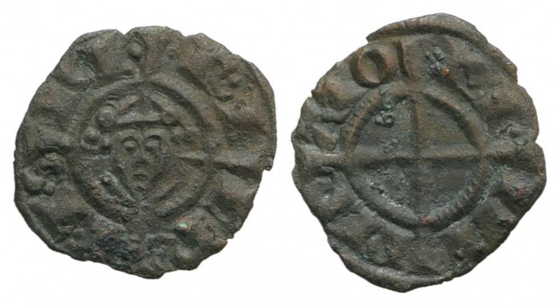 Italy, Brindisi. Federico II (1198-1250). BI Denaro 1239 (16mm, 0.68g, 12h). Cro...