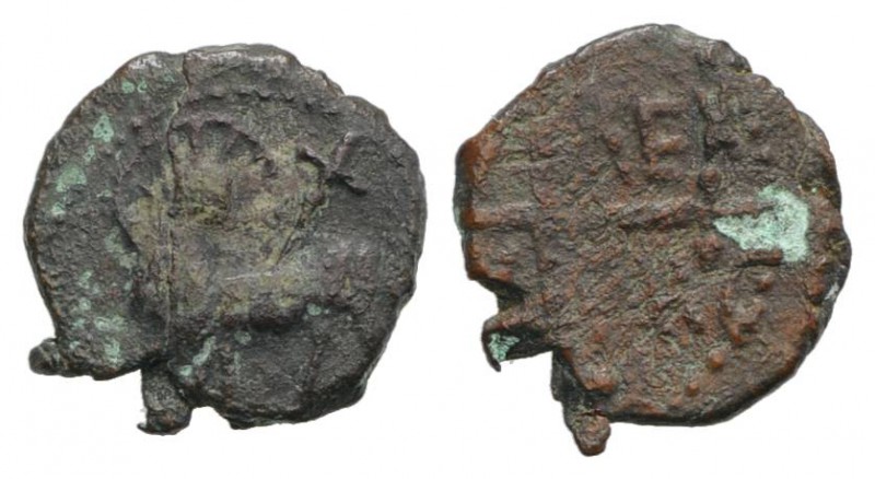 Italy, Salerno. Guglielmo I (1154-1166). Æ Follaro Fraction (12mm, 1.30g, 9h). C...