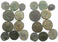 Mixed lot of 10 Greek, Roman and Byzantine Æ coins, to be catalog. Lot sold as is, no return