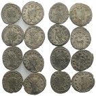 Lot of 8 Roman AR Antoninianii (Gallienus and Salonina), to be catalog. Lot sold as is, no return