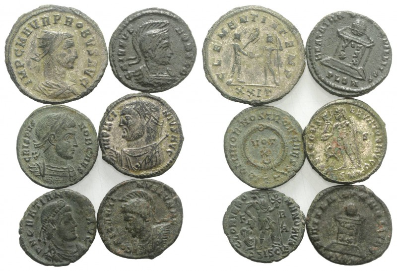 Lot of 6 Roman Imperial Æ coins, to be catalog. Lot sold as is, no return