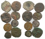 Lot of 8 Medieval Æ coins, to be catalog. Lot sold as is, no return