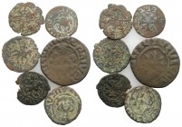 Lot of 6 Medieval Æ coins, to be catalog. Lot sold as is, no return