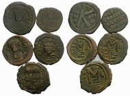 Lot of 5 Byzantine Æ coins, to be catalog. Lot sold as is, no return
