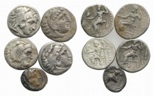 Lot of 5 Drachms of Alexander The Great, to be catalog. Lot sold as is, no return