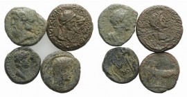 Lot of 4 Æ Roman Provincial coins. Lot sold as is, no return