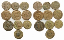 Lot of 10 Æ Roman Imperial coins. Lot sold as is, no return