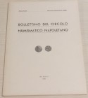Bolllettino del Circolo Numismatico Napoletano. Anno XLIII Gennaio-Dicembre 1958- Napoli 1958. Brossura ed. , pp. 61, ill. n/t. Tra gli argomenti : Eb...