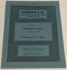 Glendining & Co. Catalogue of English Coins in Gold and Silver also Commemorative Medals. 25 October 1972. Brossura ed. pp. 32 tav. VII. Alcuni prezzi...