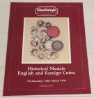 Glendining's, Catalogue of Historical Medals English and Foreign Coins 16 March 1988. Brossura ed. Historical Medals, Tokens, English and Foreign Coin...