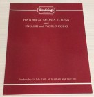 Glendining's Catalogue of Historical Medals, Tokens and English and World Coins 10 July 1991. Brossura ed. pp. 57 tav. VII, List of Price Realised. Bu...