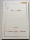 Nac - Numismatica Ars Classica. Auction no. 4. Greek and Roman Coins. 27 February 1991 Brossura ed. pp. 66, lotti 474 tavv. 7 a colori e 32 in b/n. Ot...