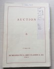 Nac - Numismatica Ars Classica. Auction no. 6. Greek & Roman Coins. 11 March 1993. Brossura ed. pp. 82, lotti 549, tavv. 8 a colori e 47 in b/n. Con l...