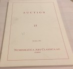Nac – Numismatica Ars Classica. Auction no. 15. Roman and Byzantine Coins. Zurich, 18 May 1999. Brossura ed., pp. 60, tavv. in b/n e a colori. Ingrand...