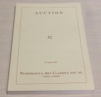 Nac – Numismatica Ars Classica. Auction no. 52. Greek, Roman and Byzantine Coins. Zurich, 7 October 2009. Brossura ed., pp. 328. Ottimo stato