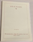 Nac – Numismatica Ars Classica. Auction no. 78. Greek, Roman and Byzantine Coins. Part.I Zurich, 26-27 May 2014. Brossura ed., pp. 318. Ottimo stato