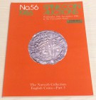 Spink Coin Auction No. 56 The Norweb Collection English Coins Part. 3. 19 November 1986. Brossura editoriale pp. 130. Lista Prezzi Stima . Buono stato...