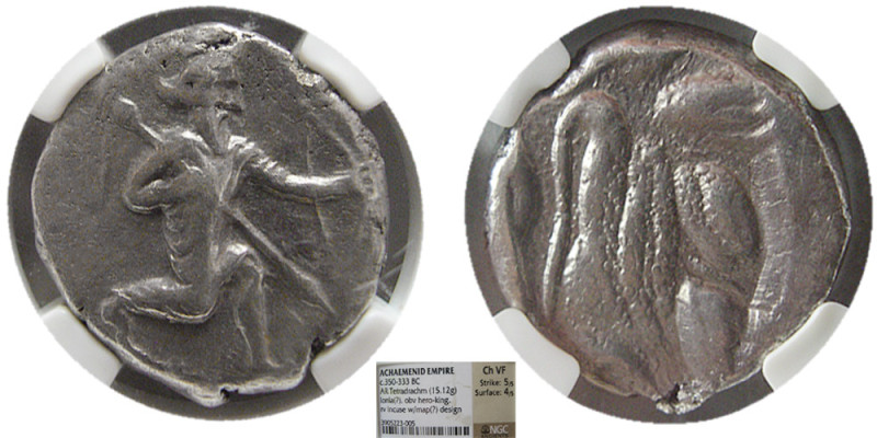 ACHAEMENID EMPIRE. IONIA, Satrapal Coinage. Circa 350-333 BC. AR Tetradrachm (15...