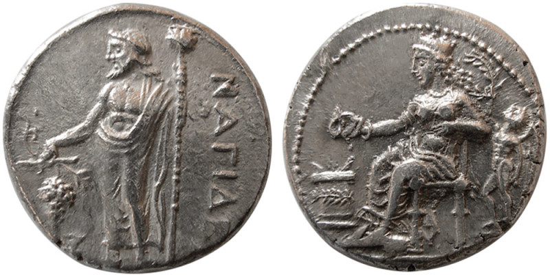 CILICIA, Nagidos. Circa 400-384 BC. AR Stater (10.52 gm; 23 mm). Aphrodite enthr...