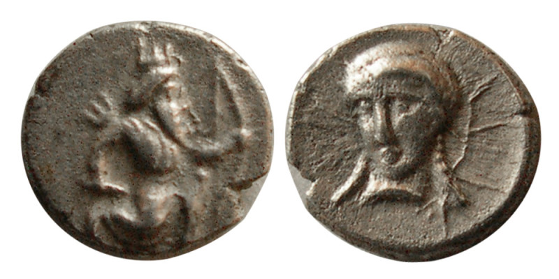 CILICIA, Tarsos, 4th. Century BC. AR Tetartemorion (0.20 gm; 5 mm). King of Pers...