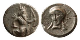 CILICIA, Tarsos, 4th. Century BC. AR Tetartemorion.