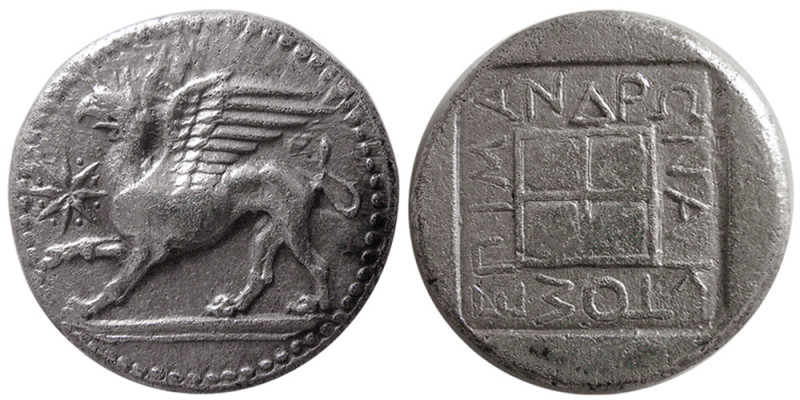 THRACE, Abdera. Circa 473/0-449/8 BC. AR Tetradrachm (14.74 gm; 26 mm). Mandrona...