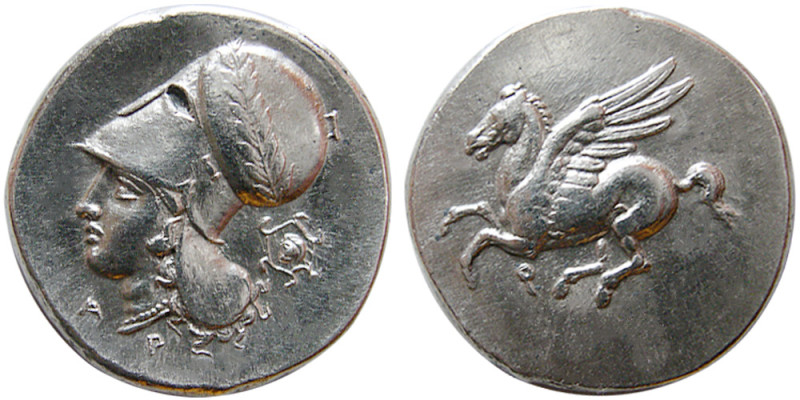 CORINTH, Corinth. Circa 386-307 BC. AR Stater (8.62 gm; 22 mm). Pegasos flying l...