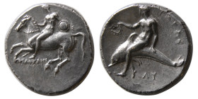 CALABRIA, Tarentum. Circa 281-270 BC. AR Nomos.