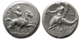 CALABRIA, Tarentum. Circa 240-228 BC. Silver Nomos.