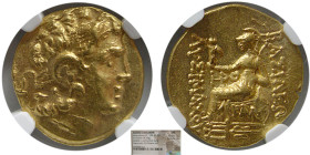 PONTIC KINGDOM, Mithradates VI, 120-63 BC. Gold Stater. NGC-MS.