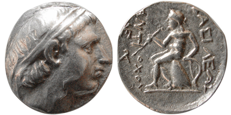 SELEUKID KINGDOM, Antiochus III. 223-187 BC. AR Drachm (4.20 gm; 17 mm). Ekbatan...
