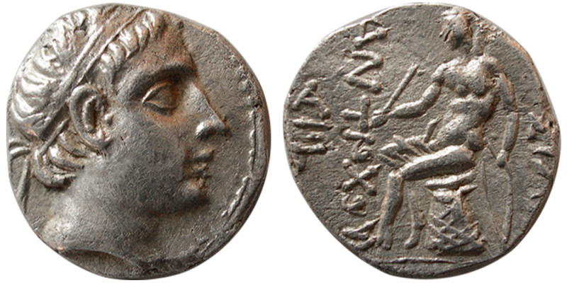 SELEUKID KINGDOM, Antiochus III. 223-187 BC. AR Drachm (4.06 gm; 17 mm). Ekbatan...