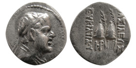 KINGS of BAKTRIA. Eukratides I. 171-145 BC. AR Obol.