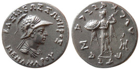 KINGS of BAKTRIA. Menander I, 165/55-130 BC. AR Tetradrachm.