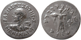 KINGS of BAKTRIA. Menander I Soter, AR Tetradrachm. Rare.