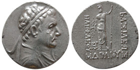 KINGS of BAKTRIA. Heliokles I. 145-130 BC. AR Tetradrachm.
