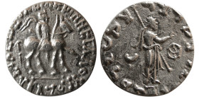 INDO-SCYTHIANS, Azes. Circa 58-12 BC. AR Drachm.