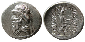 KINGS of PARTHIA. Mithradates I 164-132 BC. AR Drachm.