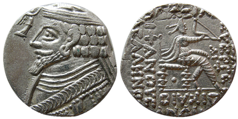 KINGS of PARTHIA. Phraatakes (2 BC-AD 4/5). AR Tetradrachm (14.33 gm; 27 mm). Se...