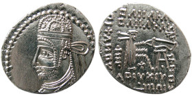 KINGS of PARTHIA. Parthamaspates. 116 AD. AR Drachm.