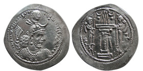 SASANIAN KINGS. Yazdgird I. 399-420 AD. AR Drachm.