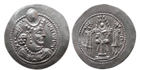 SASANIAN KINGS. Varahran (Bahram) V. 420-438 AD. AR Drachm.