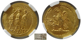 THRACE, Dynasts of Koson. after 54 BC. Gold Stater. NGC-MS.