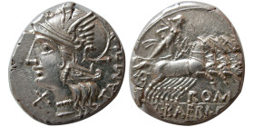 ROMAN REPUBLIC. M. Baebius Tampilus. 137 BC. AR Denarius.