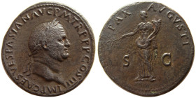 ROMAN EMPIRE; Vespasian. AD 69-79. Æ Sestertius.
